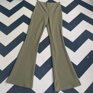 H&M army green flare pants. Size Small